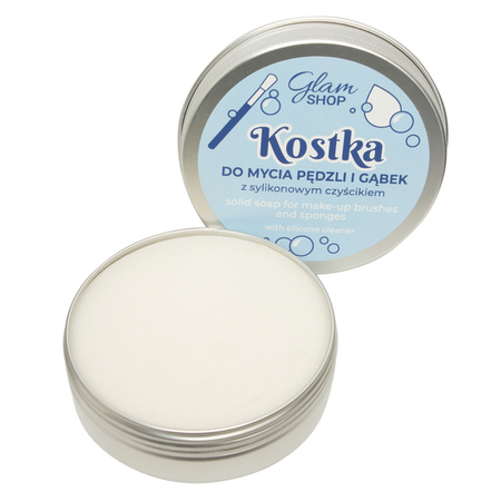MINI KOSTKA solid soap for makeup - up brushes and sponges with silicone cleaner