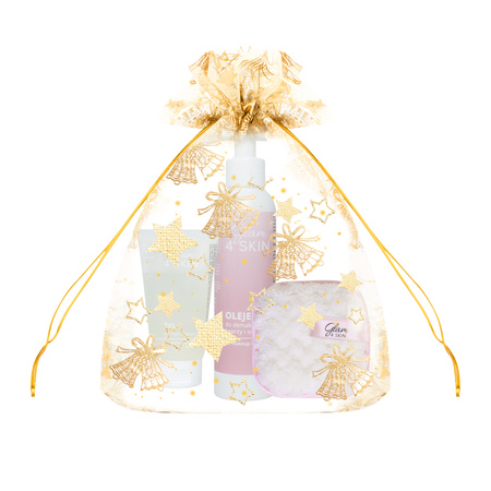 GIFT SET: Glam4SKIN - OIL MAKEUP REMOVER + Glam4SKIN - FACIAL CELANSING GEL + "Czyścik"