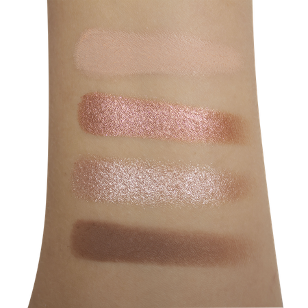 ZESTAW PREZENTOWY:GlamBox - 4 cienie - SuperGlam + pędzel GlamBRUSH O104