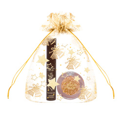 GIFT SET: Pearly eyeshadow - thalers + Compact with Magnet, 26mm Insert + ZALOTKA Mascara - brown colors