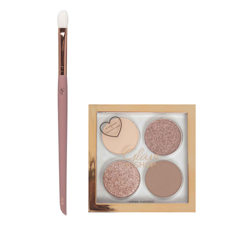ZESTAW PREZENTOWY:GlamBox - 4 cienie - SuperGlam + pędzel GlamBRUSH O104