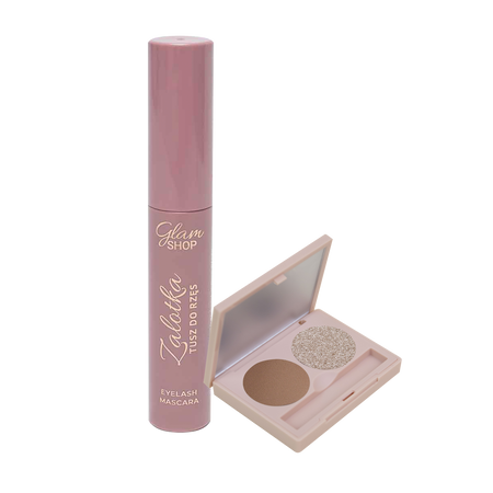 ZESTAW PREZENTOWY: Tusz do rzęs ZALOTKA + GlamBox - 2 cienie - NATURAL