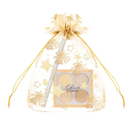 GIFT SET: GlamBox – 4 Shades – NUDE GLAM + Long Lasting Eye pencil POWIĘKSZACZ