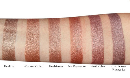 ZESTAW PREZENTOWY: Cień do powiek GlamSHADOWS "RÓŻOWE ZŁOTO" + Kasetka do wkładów 26 mm + Tusz do rzęs ZALOTKA - KOLOR BURGUNDOWY